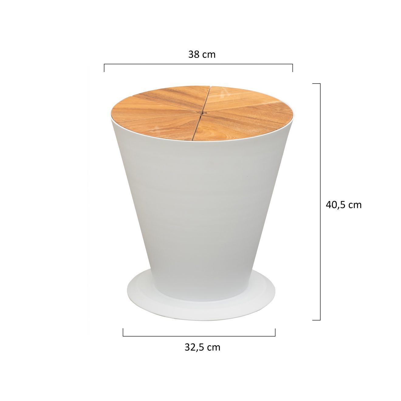 95403200 Icoo Ice Bucket White Afmetingen
