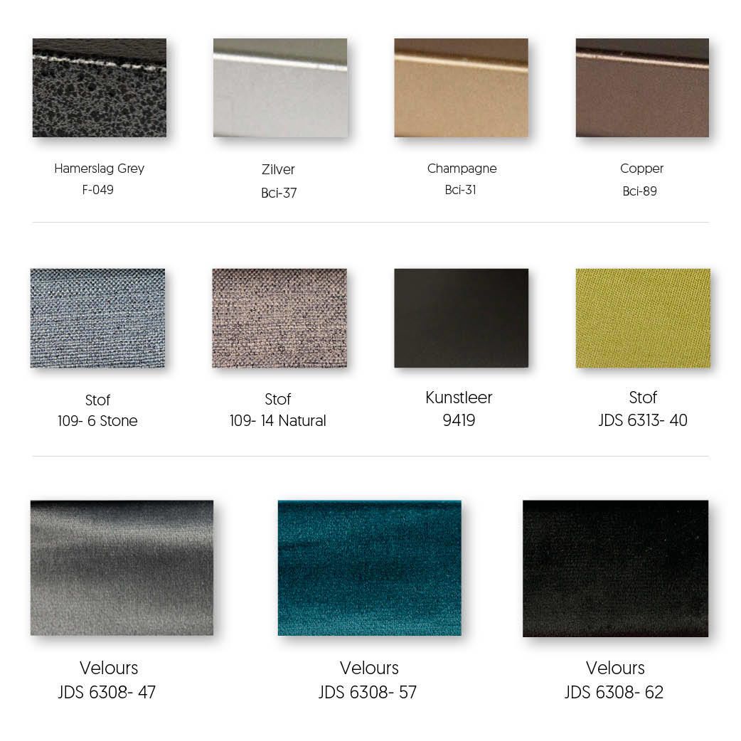 Stof en frame opties