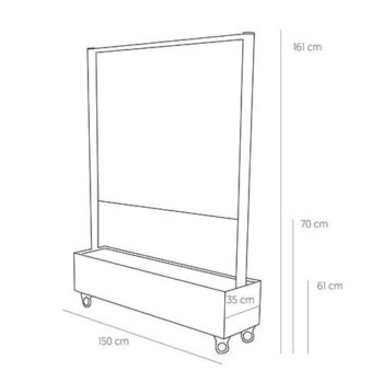 Mobiel 1,5 Meter Scherm