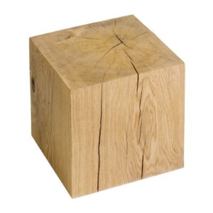 Tafel eiken block square