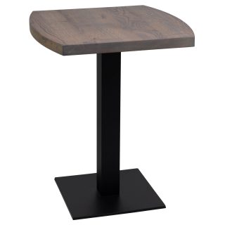 96304593 Onderstel Rivas Zwart 96317960 Tafelblad Deens Ovaal Slat Grey