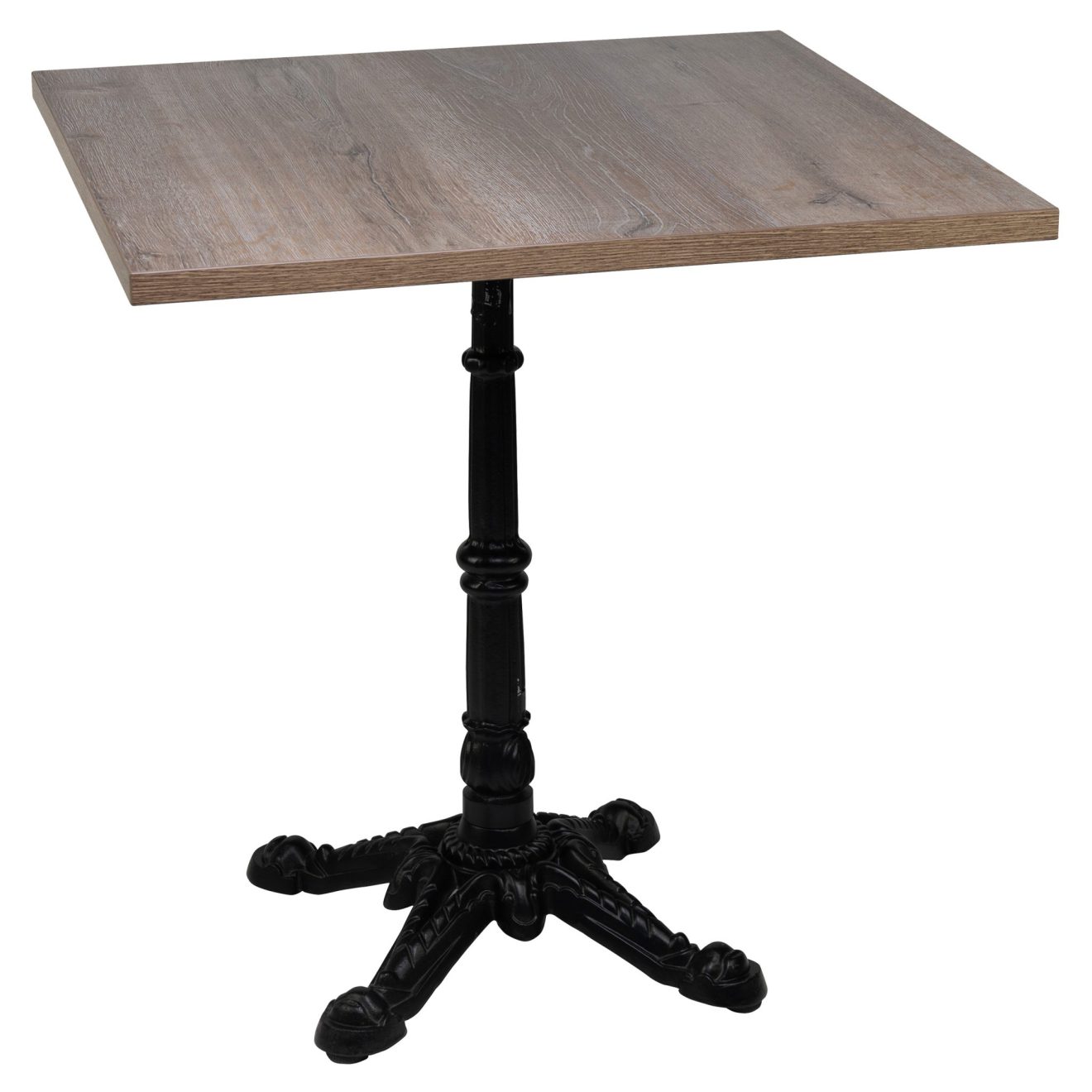 96307546 Onderstel London 4 Black Tafelblad Kasteel Eiken