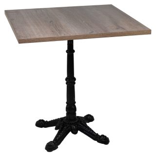 96307546 Onderstel London 4 Black Tafelblad Kasteel Eiken