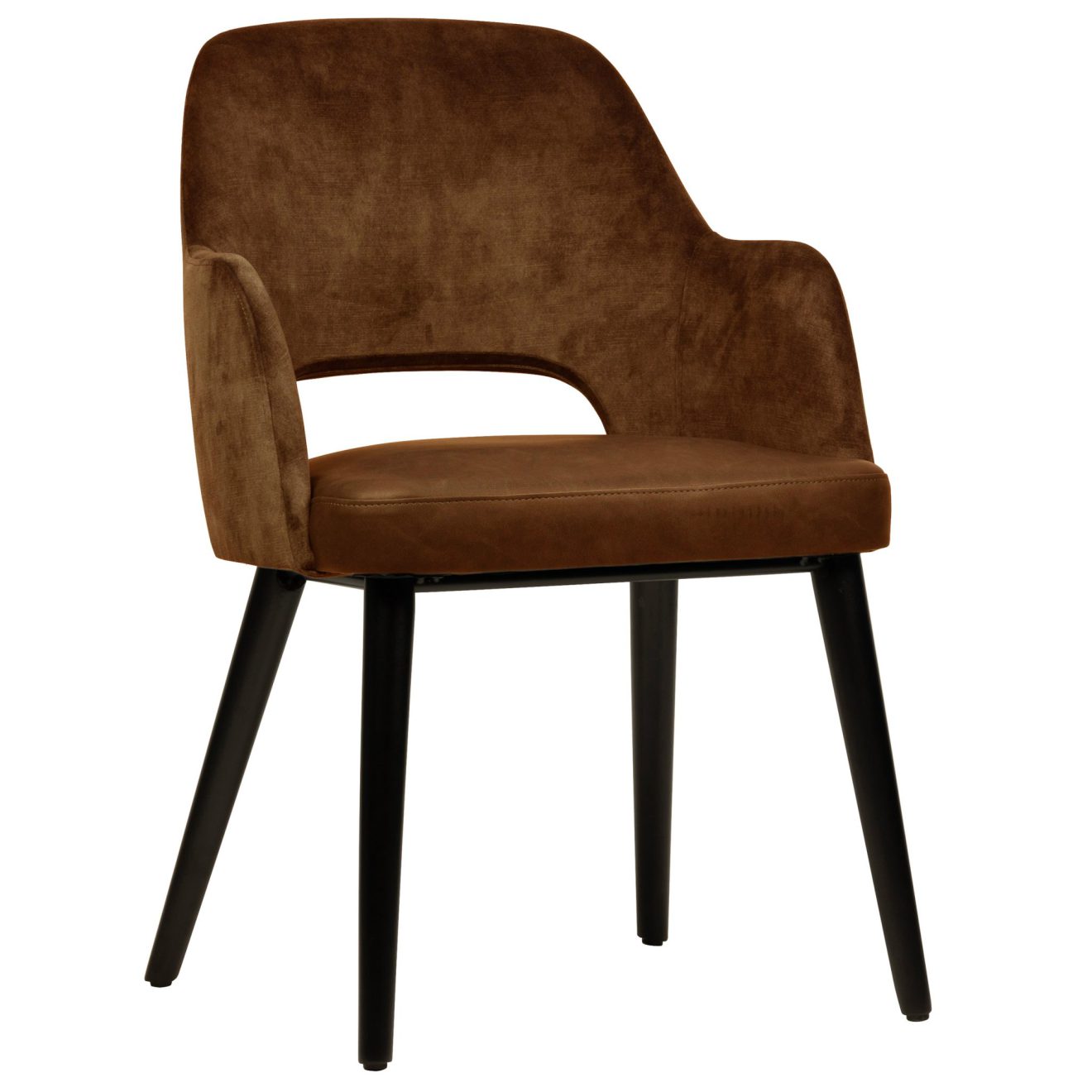 96120980 Olsen Armstoel Roestbruin 1hr