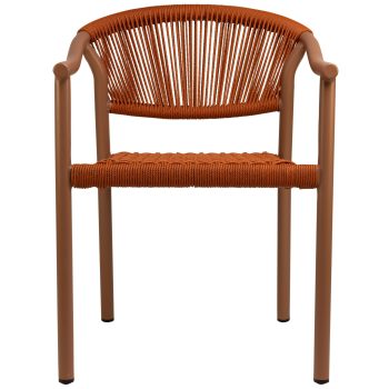 96915210 Terrasstoel Jaxon Oranje 2hr