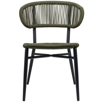 96915250 Terrasstoel Jorden Charcoal Green 2hr
