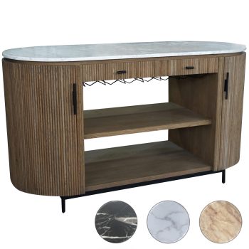 95100040 Moretti Buffetkast Wit Marmer Bladen 1hr