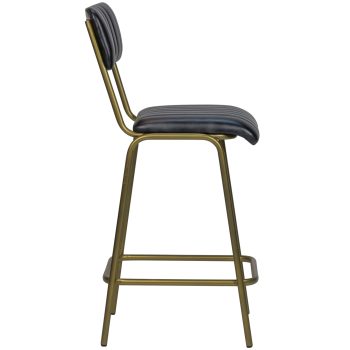 96202500 Barkruk Jenson Zwart Halfhoog 3hr