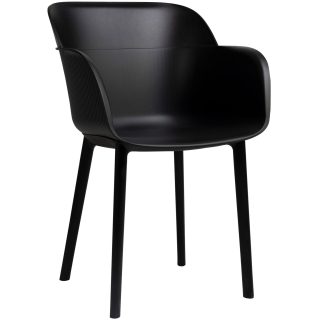 96910800 Terrasstoel Shell Zwart 1hr