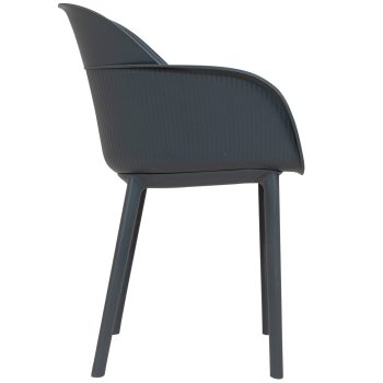 96910830 Terrasstoel Shell Antraciet 3hr