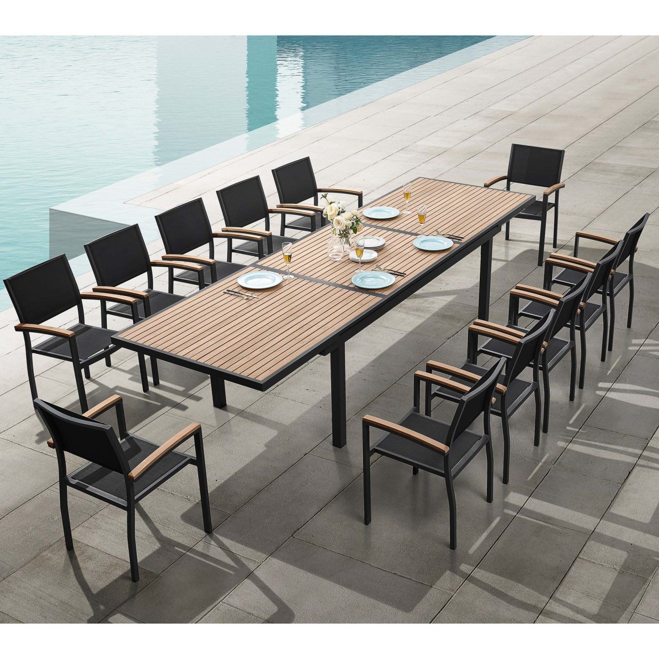 96915130 Heck Diningset 13delig 2hr