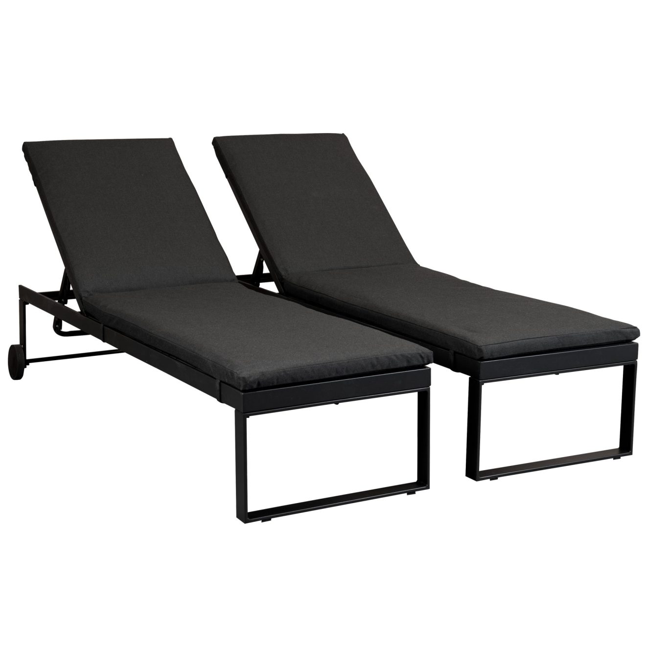 96916180 Cobie Sunlounger Zwart 1hr