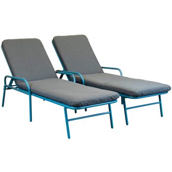96916190 Elba Sunlounger Groenblauw 1hr