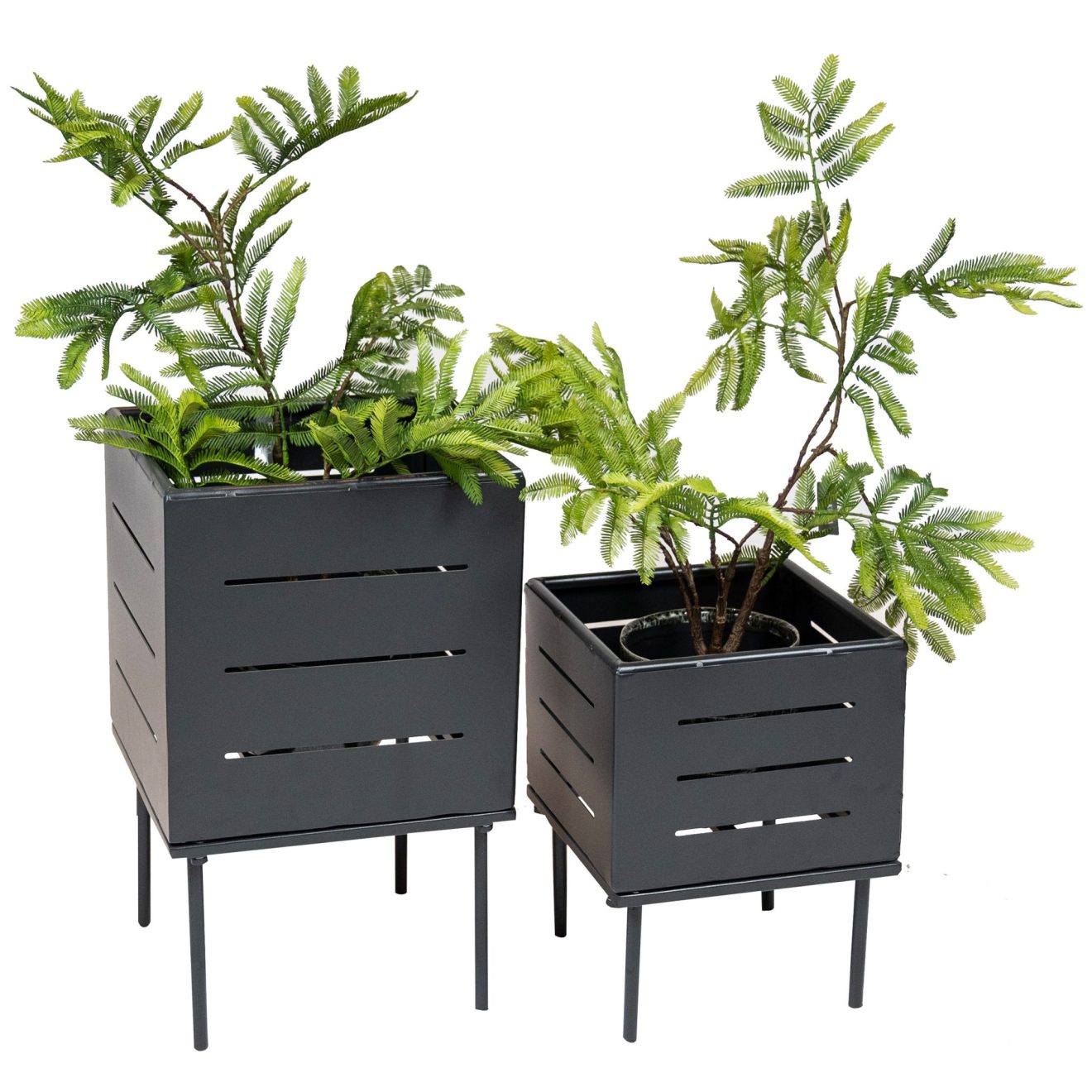 96916210 Elko Dining Set Geel+planthouder Nowa Grijs 7hr