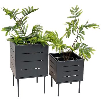 96916210 Elko Dining Set Geel+planthouder Nowa Grijs 7hr