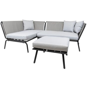 96916220 Maudi Loungeset Antraciet+planthouder Nowa 1hr