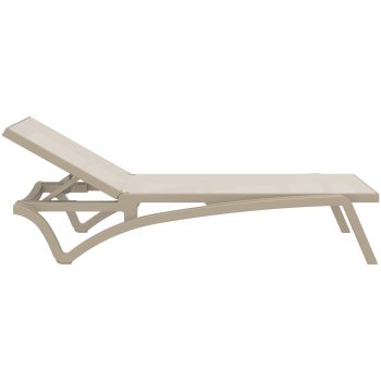 96916280 Pacific Sunlounger Taupe 3hr