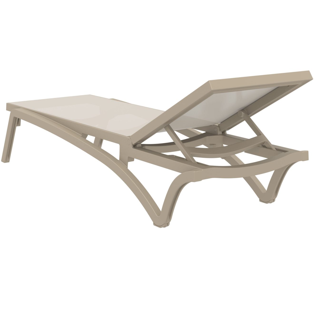 96916280 Pacific Sunlounger Taupe 4hr