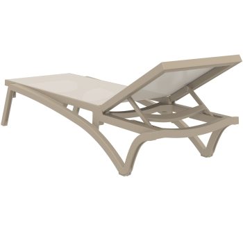 96916280 Pacific Sunlounger Taupe 4hr