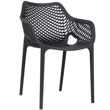 96924350 Terrasstoel Air Arm Grijs 1hr