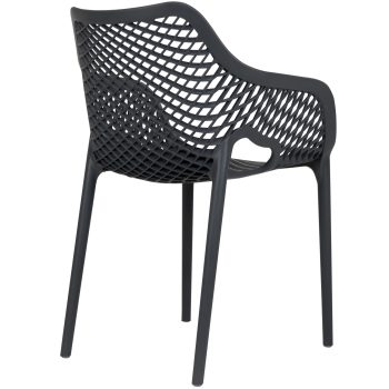 96924350 Terrasstoel Air Arm Grijs 4hr