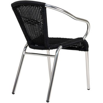 96907290 Terrasstoel Kannet Zwart 4hr