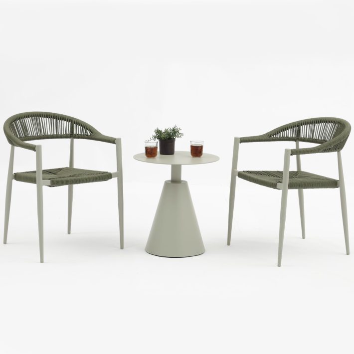 96916710 Bijzettafel Lino Grijsgroen Sfeerhr