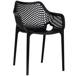 96990890 Terrasstoel Air Arm Zwart 1hr