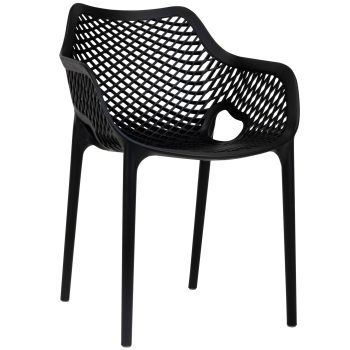 96990890 Terrasstoel Air Arm Zwart 1hr