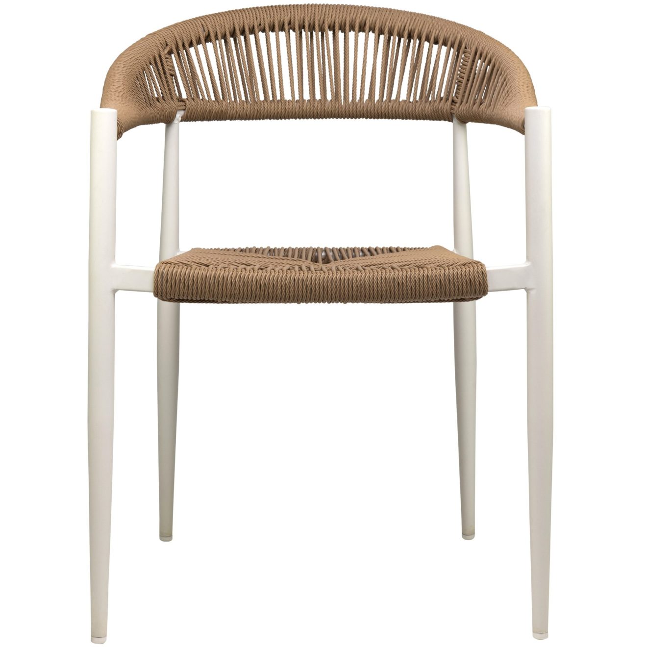 96916350 Terrasstoel Jonah Wit Naturel 2hrr