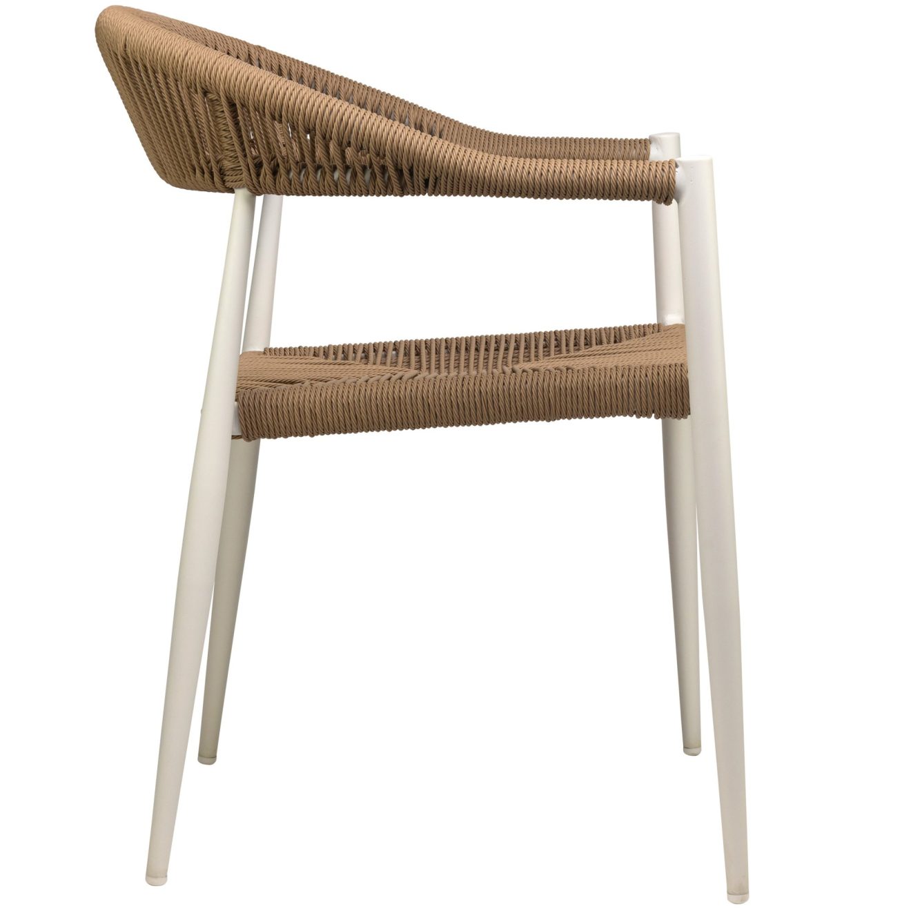 96916350 Terrasstoel Jonah Wit Naturel 3hrr