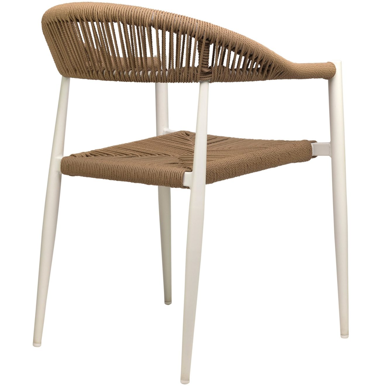 96916350 Terrasstoel Jonah Wit Naturel 4hrr