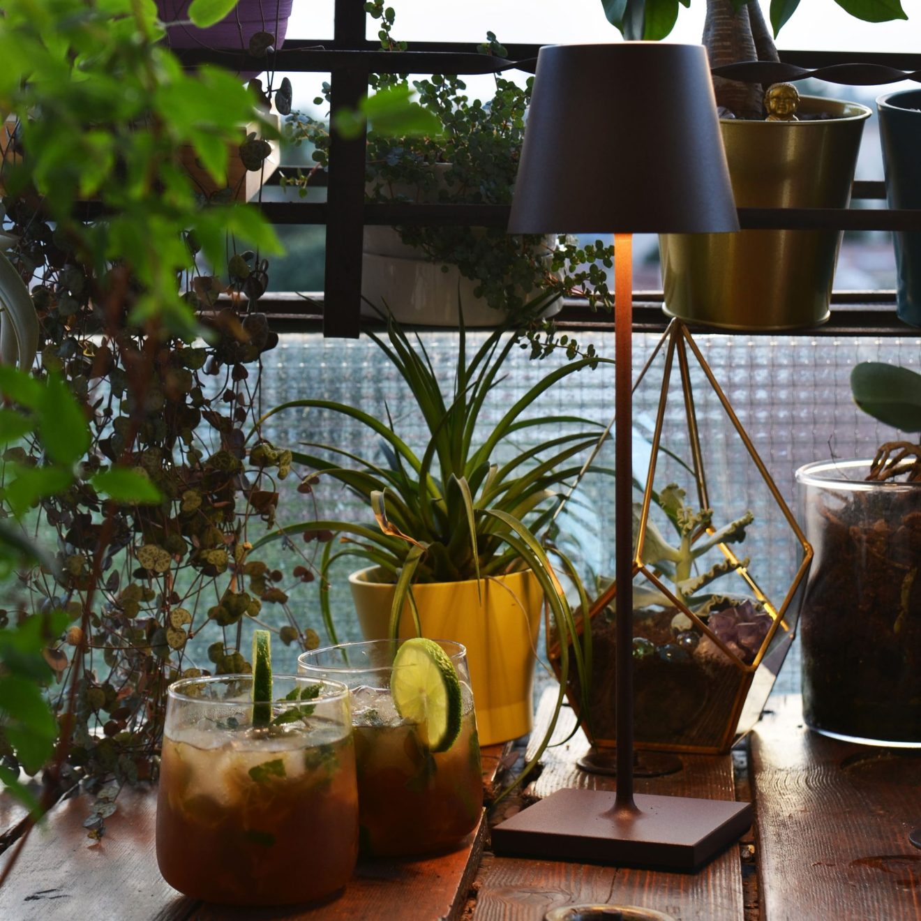 97103140 Tafellamp Poldina Bruin 4hr