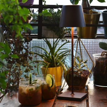 97103140 Tafellamp Poldina Bruin 4hr