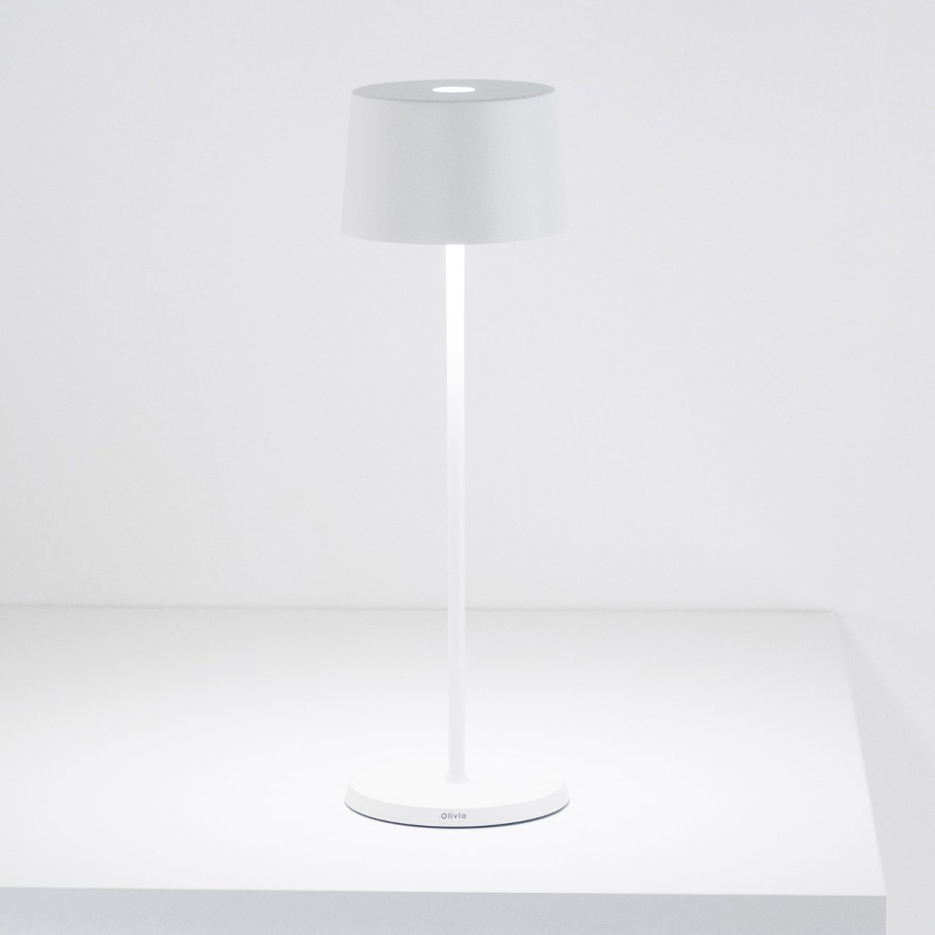 97103170 Tafellamp Olivia Wit 3hr