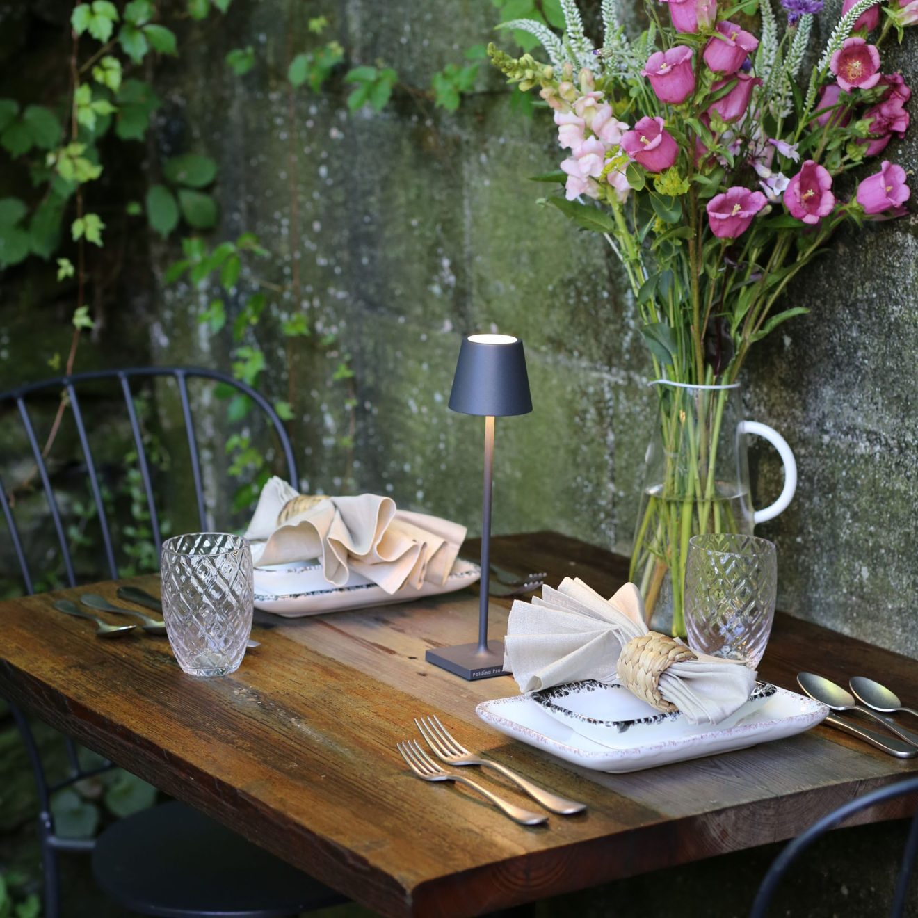 97113430 Tafellamp Poldina Micro Antraciet 4hr