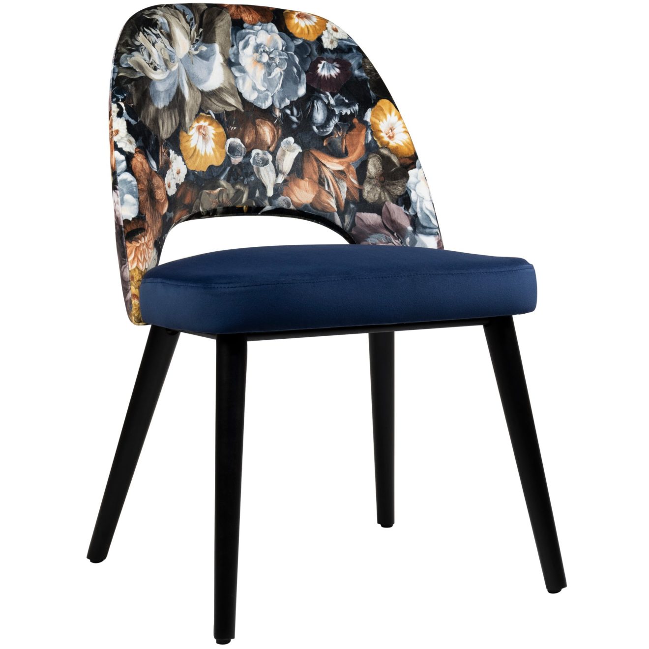 96113050 Stoel Vintor Blauw Bloem 1hr