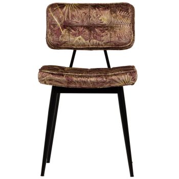 96125160 Stoel Nilly Printed Yellow 2hr