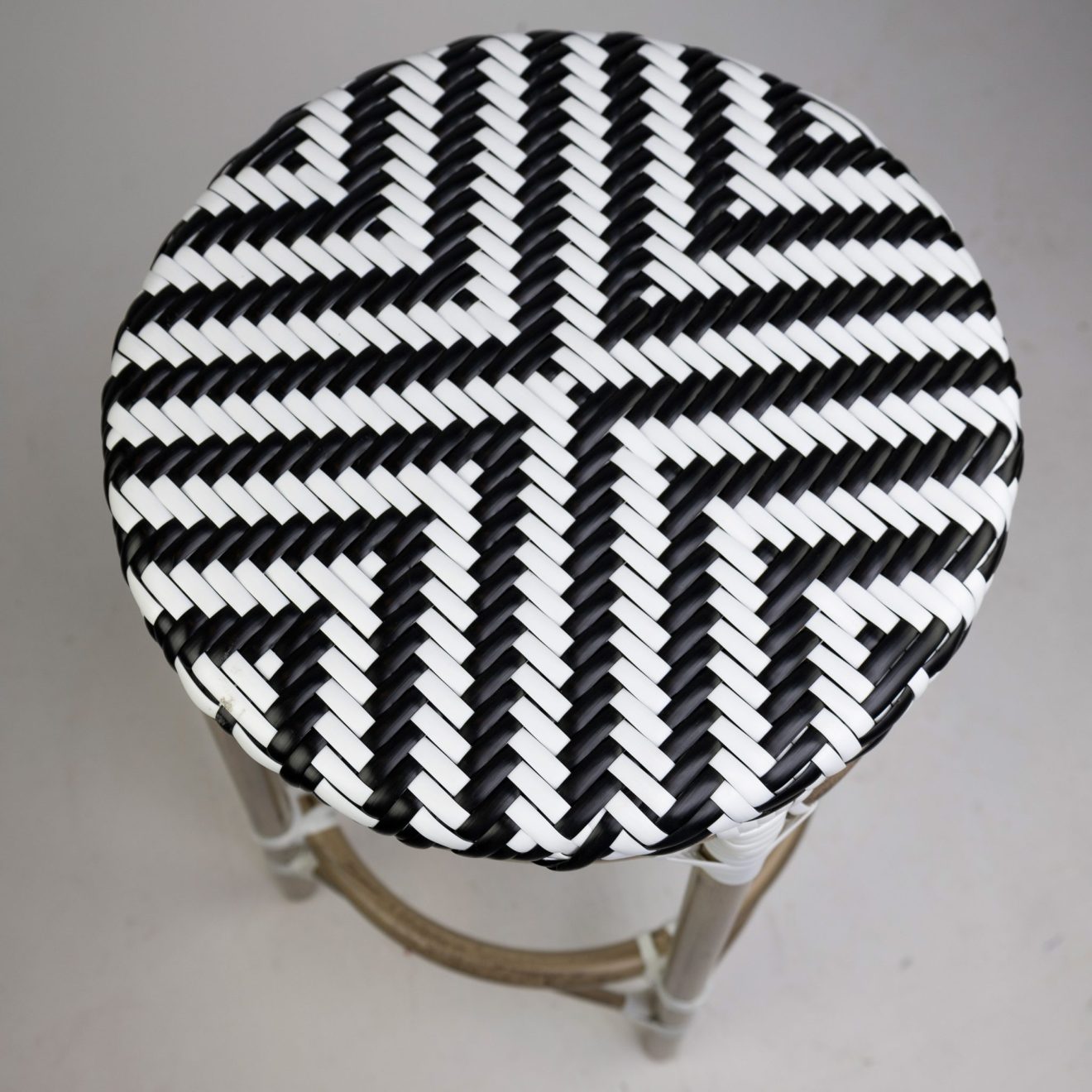 96915930 Barkruk Todd Bamboo Zwart Bruin 8hr