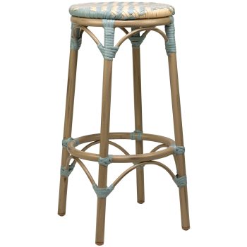 96915950 Barkruk Todd Blauw Beige 1hr