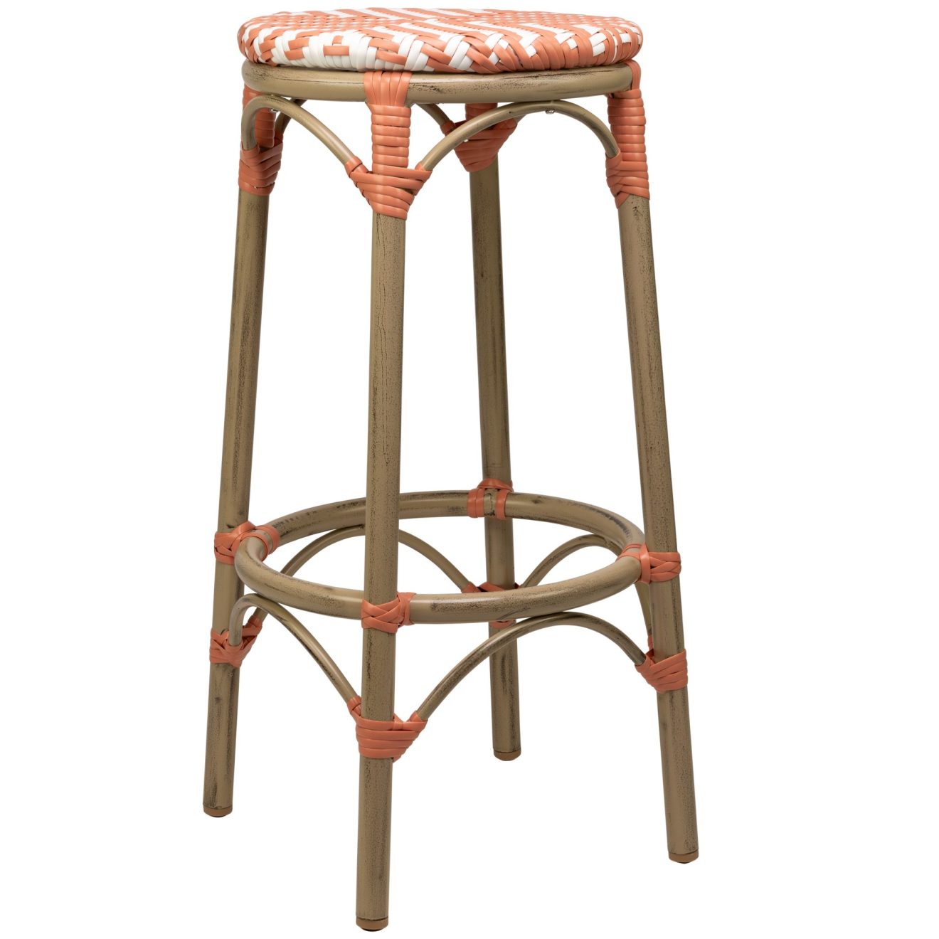 96915960 Barkruk Todd Roze Wit 1hr