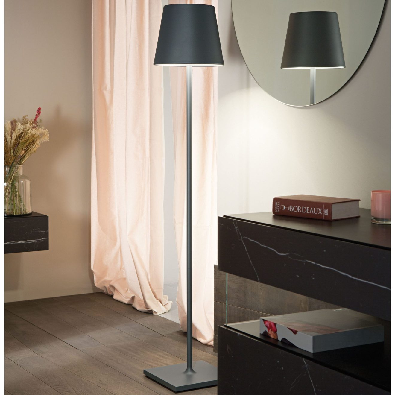 97103420 Vloerlamp Poldina Antraciet 3hr