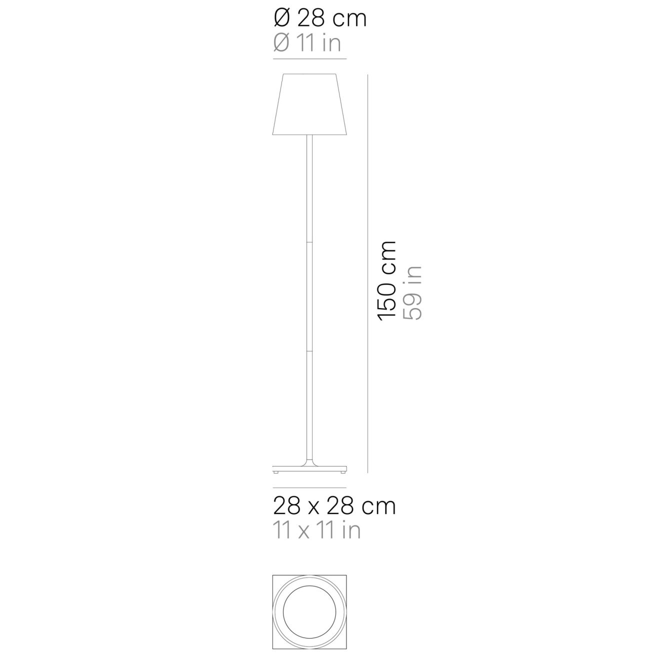 Vloerlamp Poldina Afmetingen 1hr