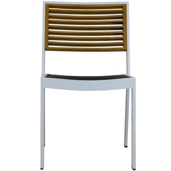 95400981 Terrasstoel York Wit 2hrr