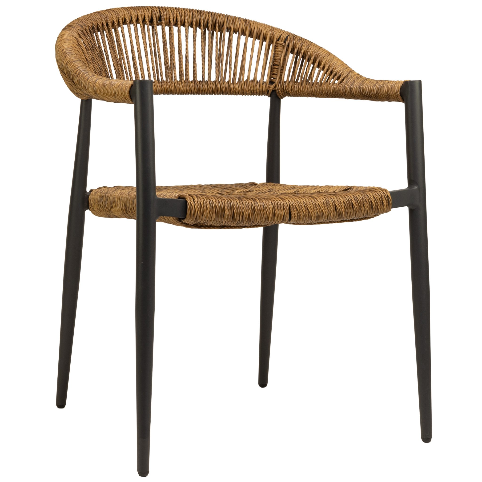 Jonah Terrace Chair - Charcoal/Natural | Kaja Interiors