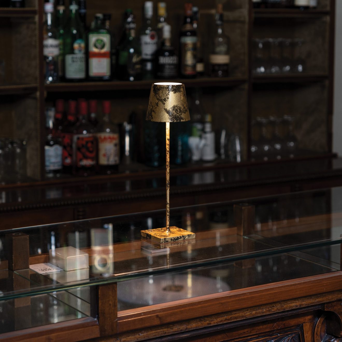 97114600 Tafellamp Poldina Micro Goud Zwart 8hr