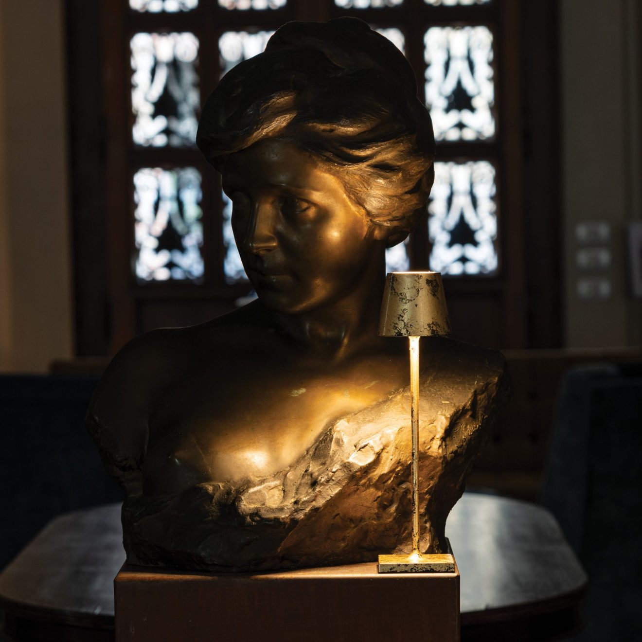 97114600 Tafellamp Poldina Micro Goud Zwart 9hr