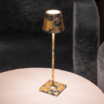 97114610 Tafellamp Poldina Micro Goud Blauw 10hr