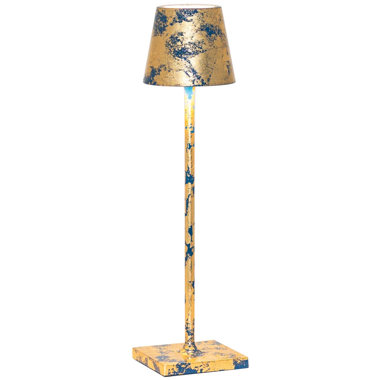 97114610 Tafellamp Poldina Micro Goud Blauw 1hr