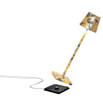 97114610 Tafellamp Poldina Micro Goud Blauw 2hr